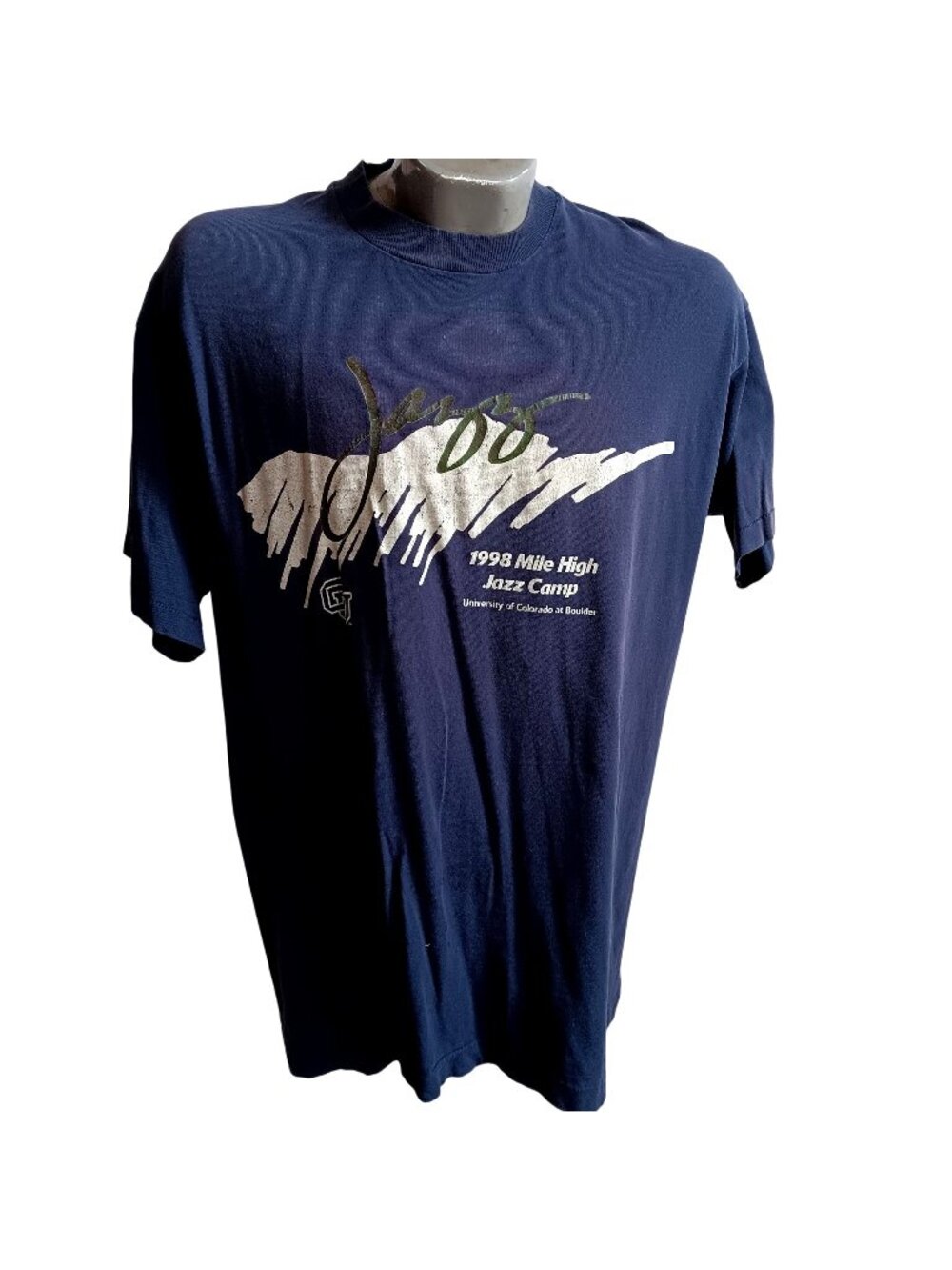 True Vintage T-Shirt Large Single Stitch 90s University of Colorado Boulder Jazz